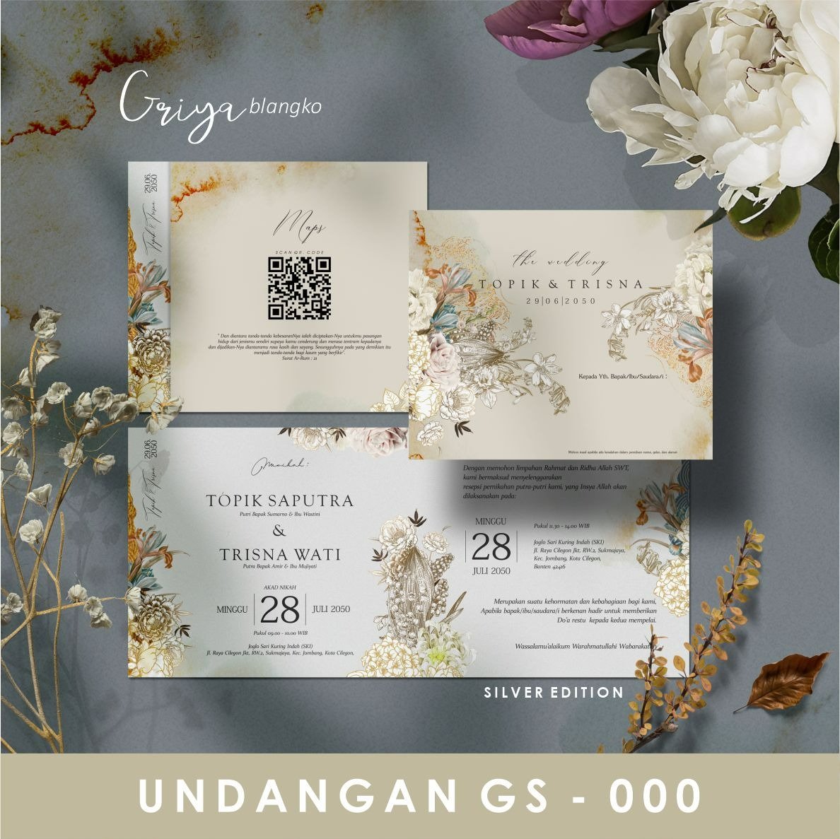 Undangan Nikah | Seri Griya Silver 000