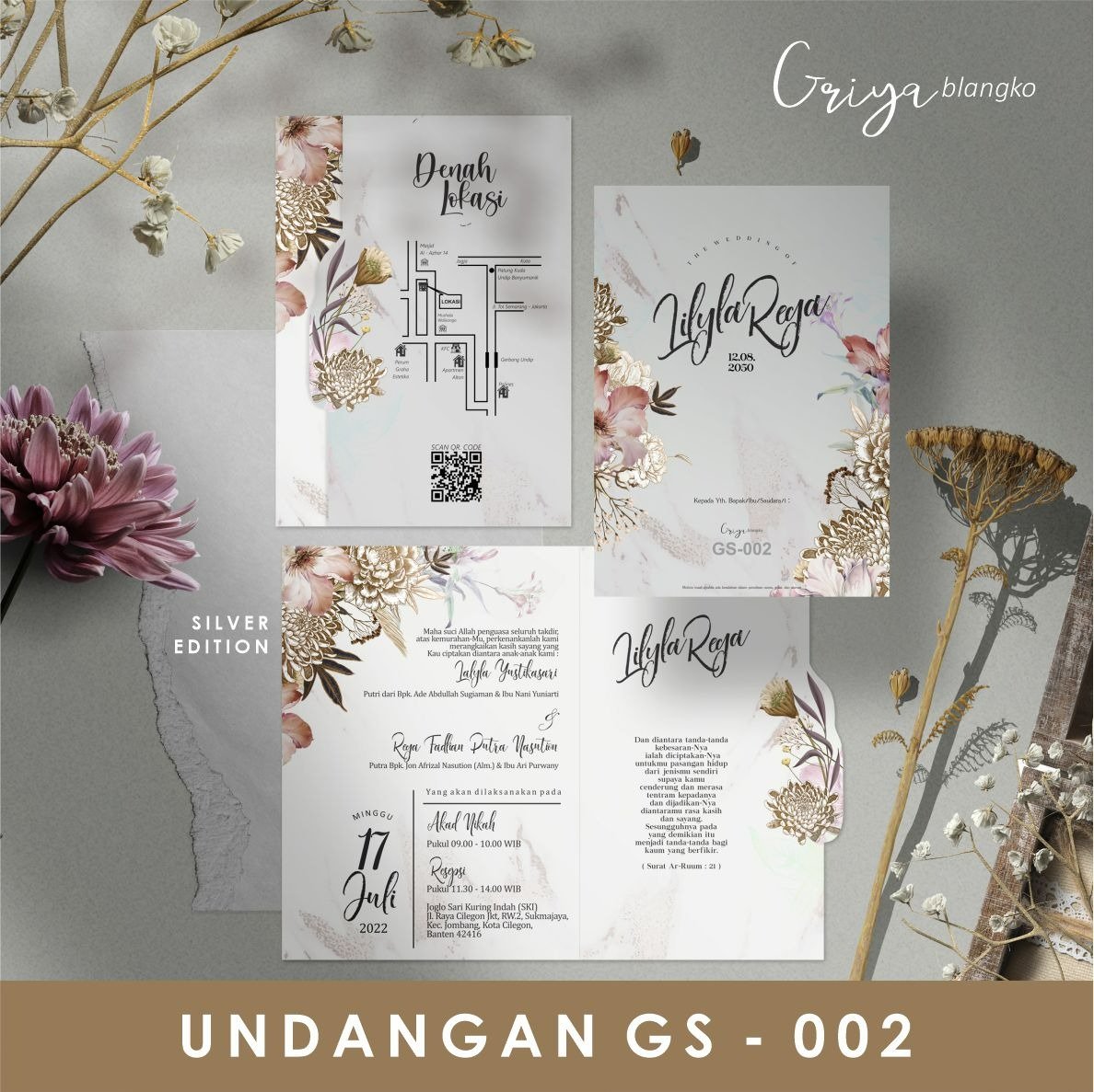 Undangan Nikah | Seri Griya Silver 002
