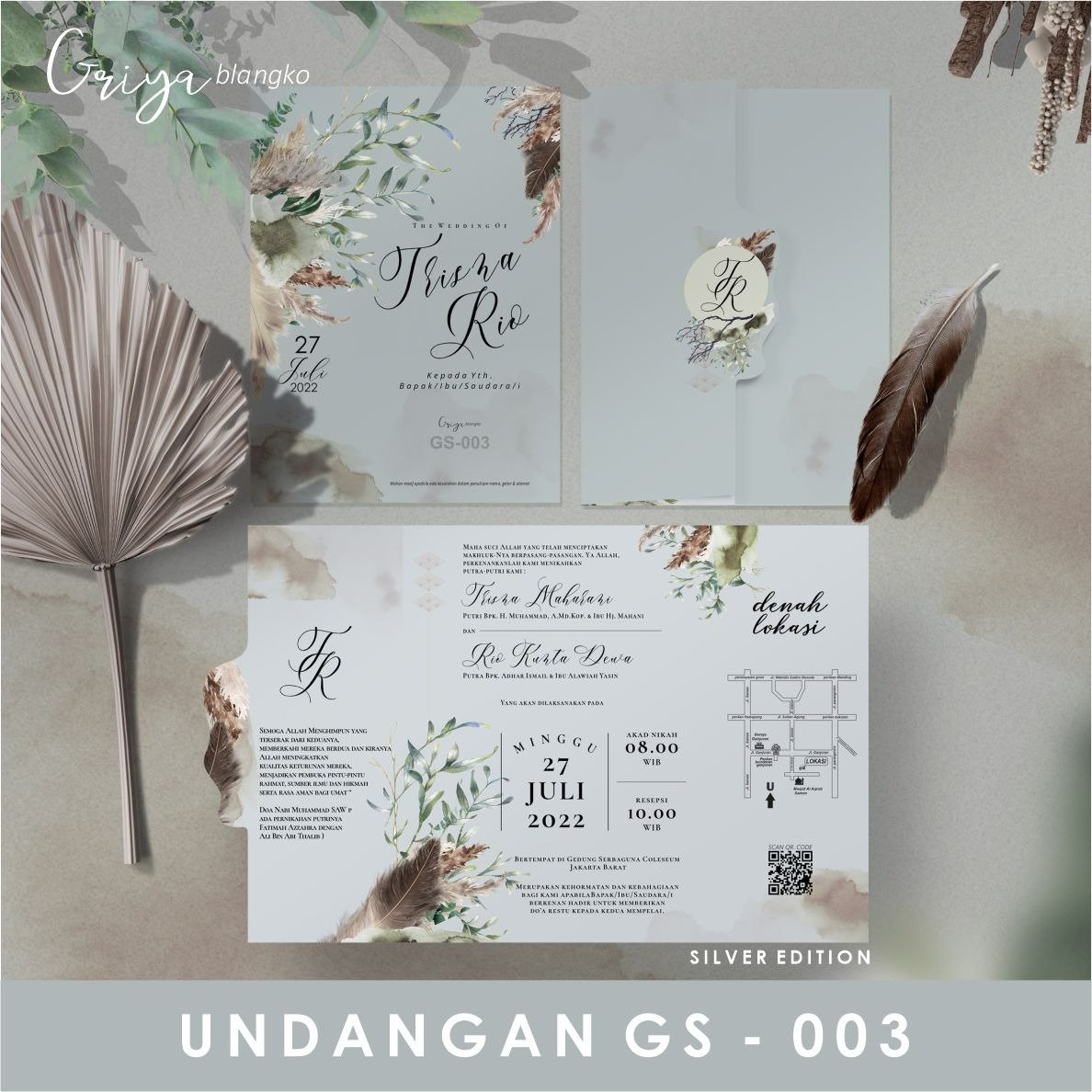 Undangan Nikah | Seri Griya Silver 003