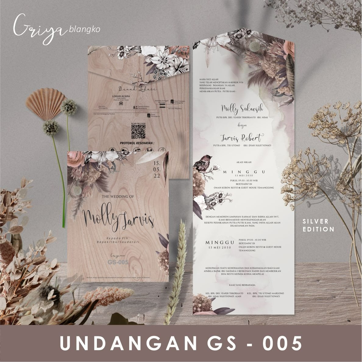 Undangan Nikah | Seri Griya Silver 005