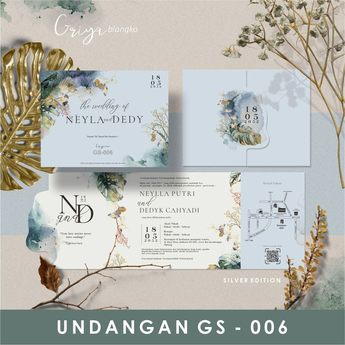 Undangan Nikah | Seri Griya Silver 006