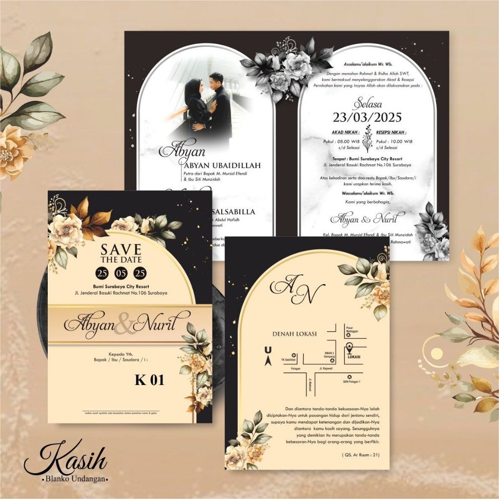 Undangan Nikah | Seri Kasih 01