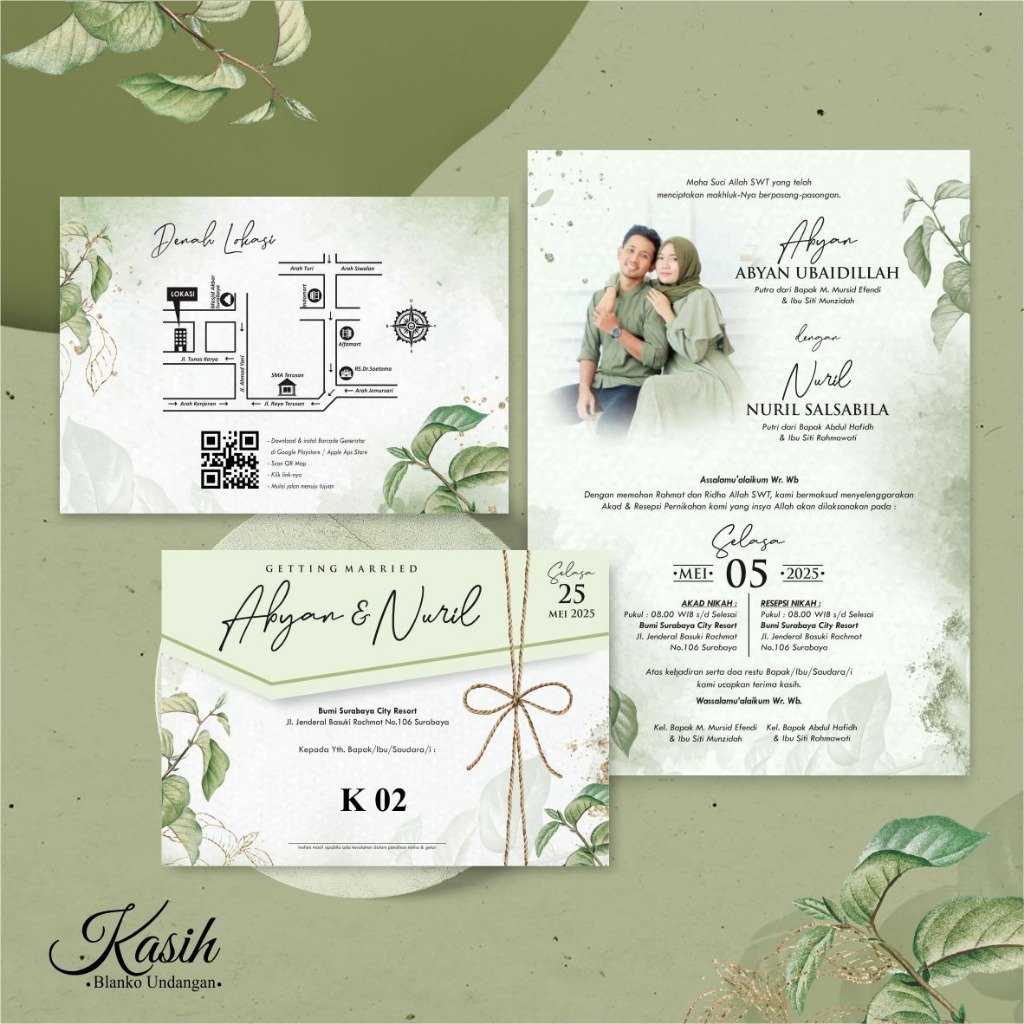 Undangan Nikah | Seri Kasih 02