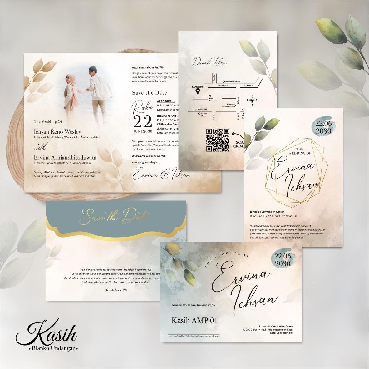 Undangan Nikah | Seri Kasih AMP 01
