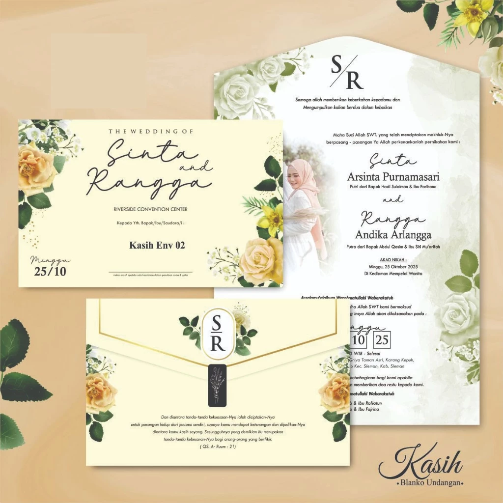 Undangan Nikah | Seri Kasih Env 02