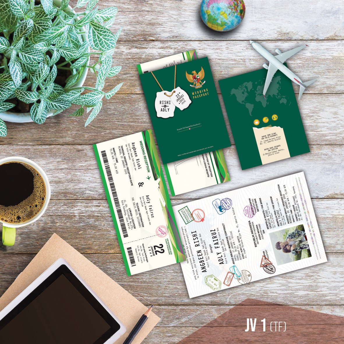 Undangan Nikah | JAVA CARD 01 WEDDING PASPORT