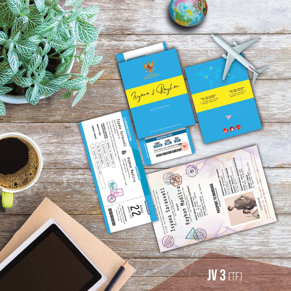Undangan Nikah | JAVA CARD 03 WEDDING PASPORT
